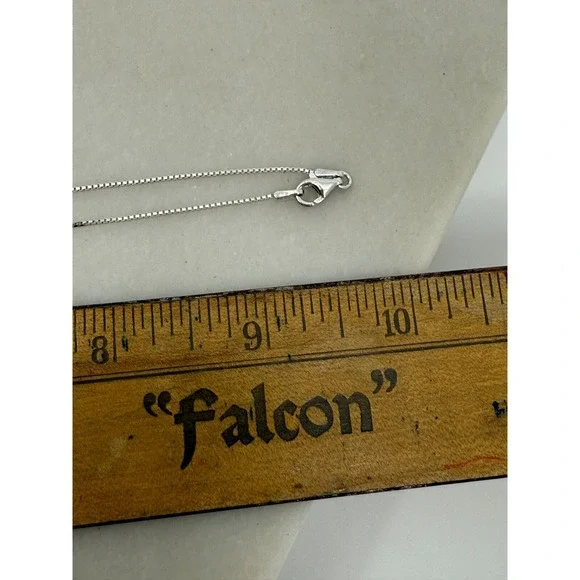 QVC Womens Green Gemstone Sterling Silver Oval Charm 19" Necklace Gift NIB - Picture 6 of 7